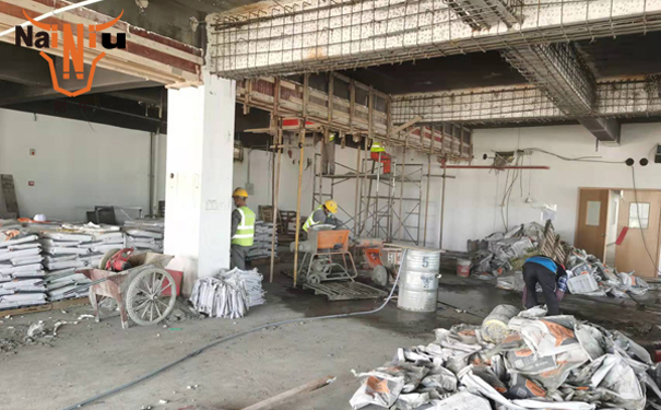 美高梅灌浆料中可以加沙石吗